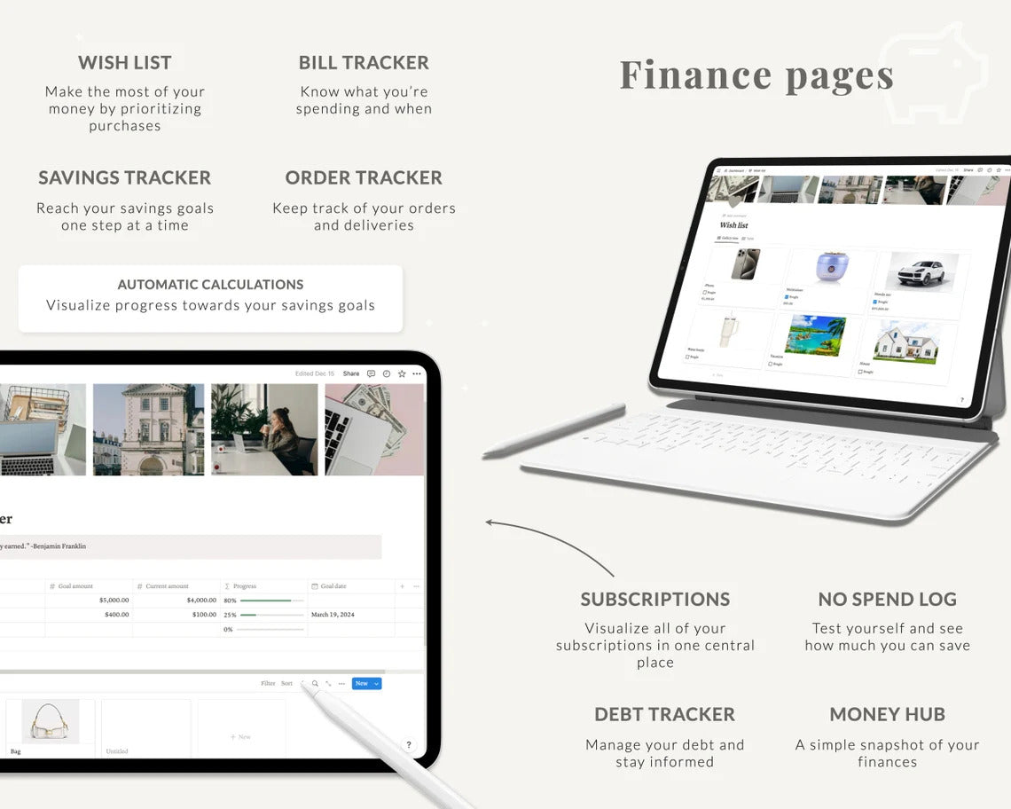 Ultimate Notion Planner Template | Aesthetic Life Planner (Light & Dark Mode)